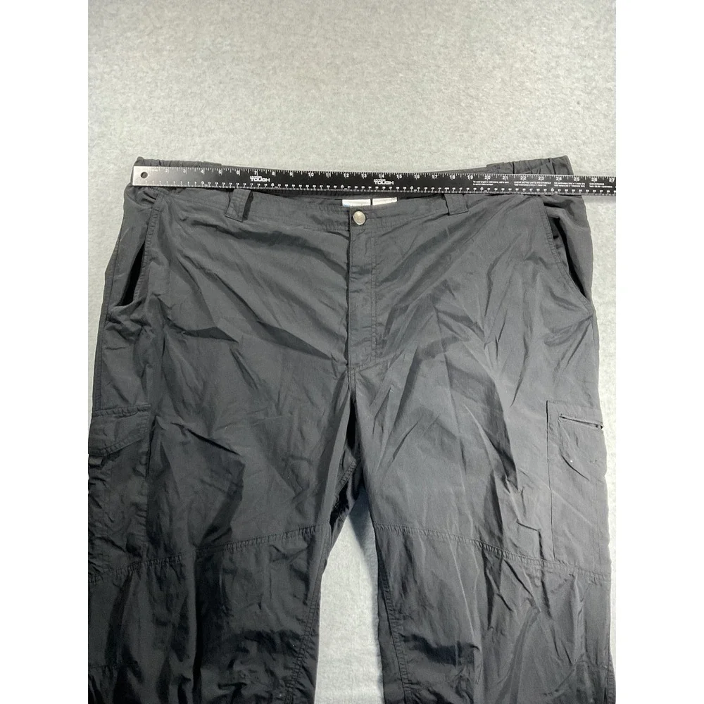 Columbia Mens Omni-Shade Cargo Pants Black 52W 34L Sun Protection Hiking  1776